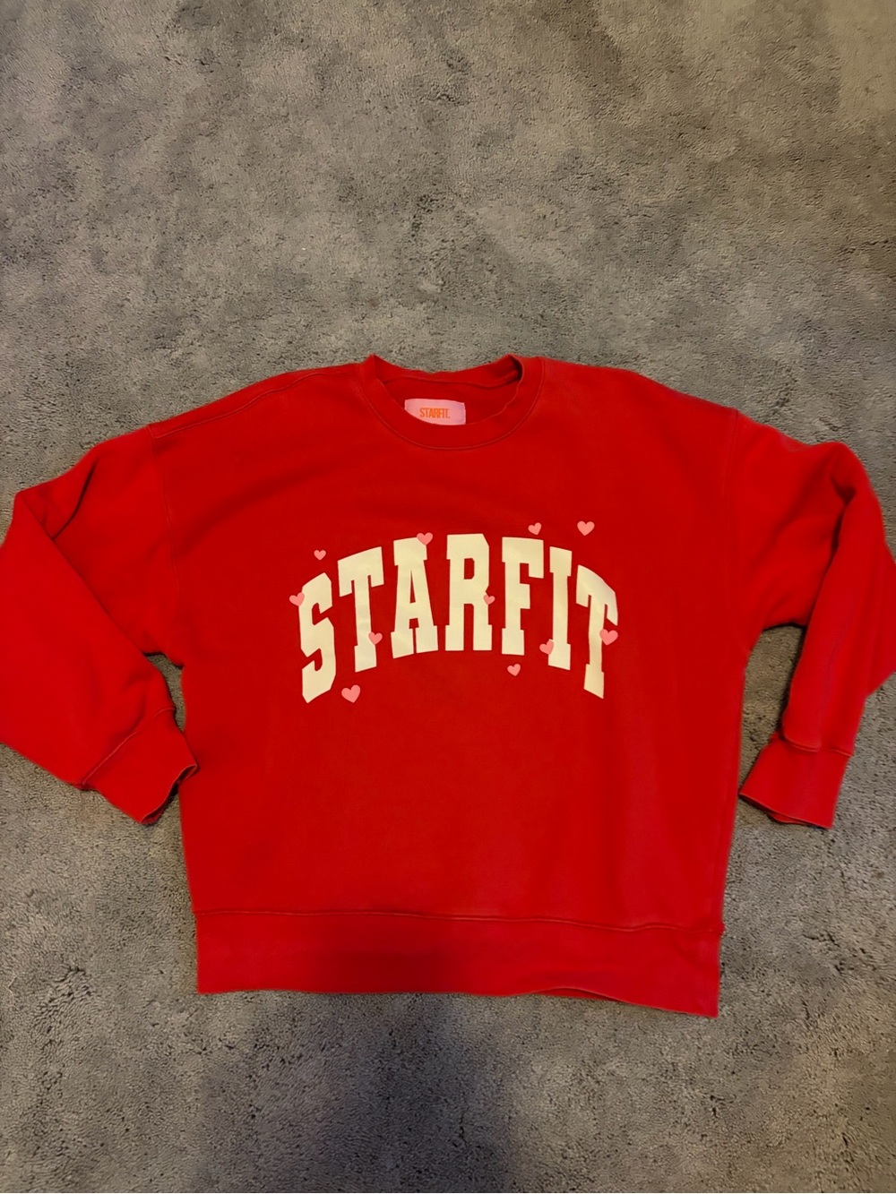 Starfit Red Crewneck Sweatshirt